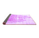 Sideview of Solid Purple Modern Rug, abs900pur