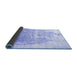 Sideview of Solid Blue Modern Rug, abs900blu