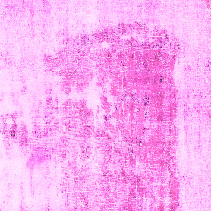 Square Machine Washable Solid Pink Modern Rug, wshabs900pnk