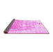 Sideview of Solid Pink Modern Rug, abs900pnk