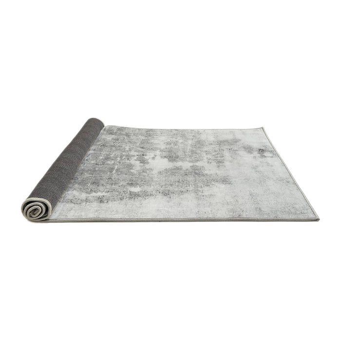 Sideview of Solid Gray Modern Rug, abs900gry