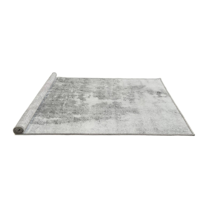 Sideview of Machine Washable Solid Gray Modern Rug, wshabs900gry