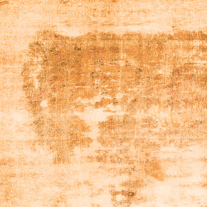 Square Machine Washable Solid Orange Modern Area Rugs, wshabs900org