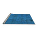 Sideview of Machine Washable Abstract Light Blue Modern Rug, wshabs901lblu