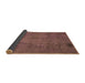 Sideview of Abstract Brown Modern Rug, abs901brn