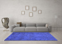 Machine Washable Abstract Blue Modern Rug, wshabs901blu