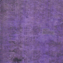 Square Machine Washable Abstract Medium Purple Rug, wshabs901