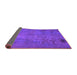 Sideview of Abstract Purple Modern Rug, abs901pur