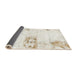 Sideview of Abstract White Chocolate Beige Modern Rug, abs902