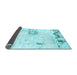 Sideview of Abstract Light Blue Modern Rug, abs902lblu