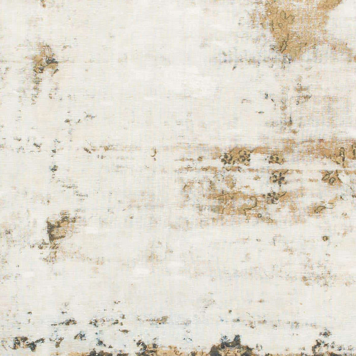 Machine Washable Abstract White Chocolate Beige Rug, wshabs902