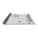 Sideview of Abstract Gray Modern Rug, abs902gry