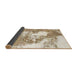 Sideview of Abstract Wheat Beige Modern Rug, abs903