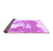 Sideview of Abstract Purple Modern Rug, abs903pur