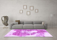 Machine Washable Abstract Purple Modern Rug, wshabs903pur