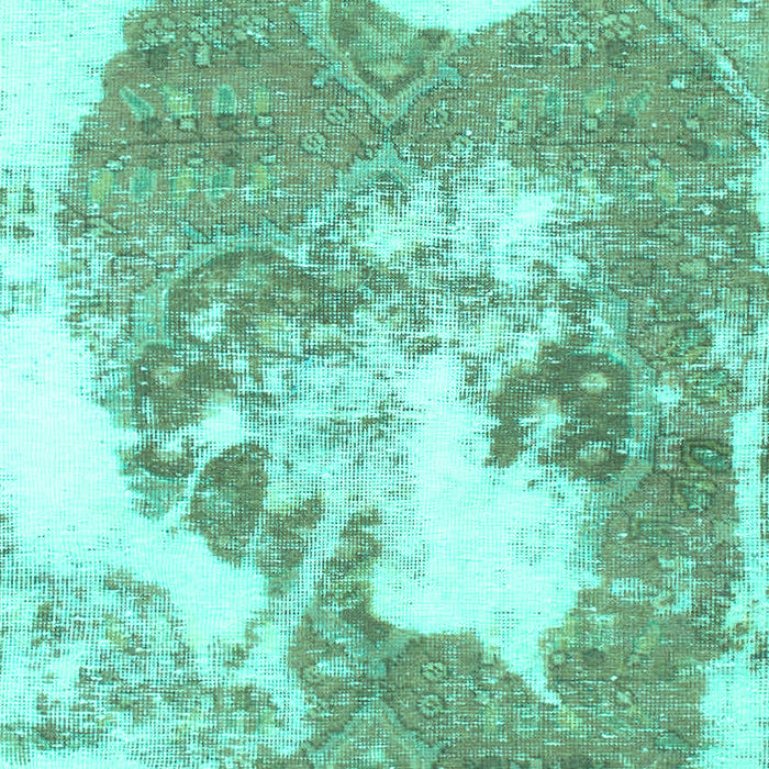 Machine Washable Abstract Turquoise Modern Area Rugs, wshabs903turq