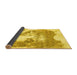 Sideview of Abstract Yellow Modern Rug, abs903yw