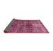 Sideview of Abstract Pink Oriental Rug, abs904