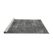 Sideview of Machine Washable Oriental Gray Traditional Rug, wshabs904gry