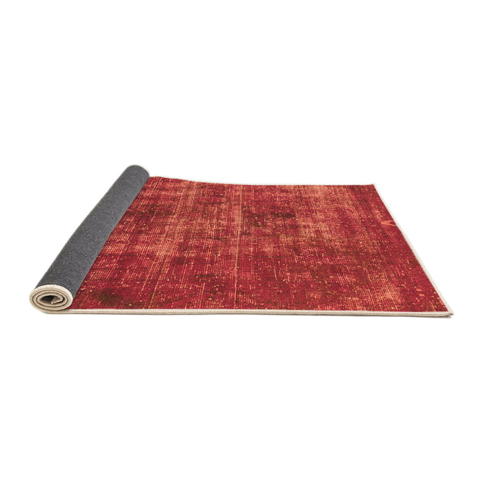 Sideview of Oriental Orange Traditional Rug, abs904org