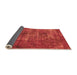 Sideview of Oriental Orange Traditional Rug, abs904org