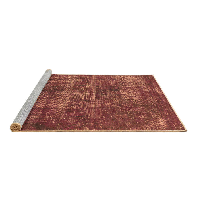 Sideview of Machine Washable Oriental Brown Traditional Rug, wshabs904brn