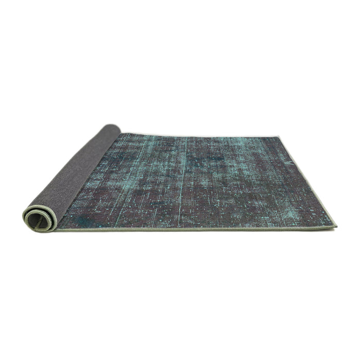 Sideview of Oriental Turquoise Traditional Rug, abs904turq