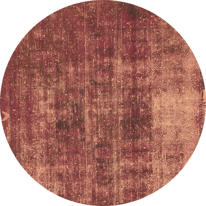 Round Machine Washable Oriental Brown Traditional Rug, wshabs904brn