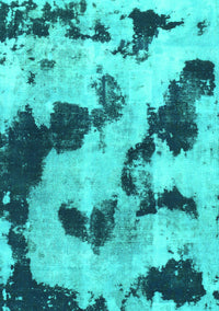 Abstract Turquoise Modern Rug, abs905turq