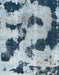Machine Washable Abstract Light Steel Blue Rug, wshabs905