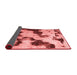 Abstract Red Modern Area Rugs