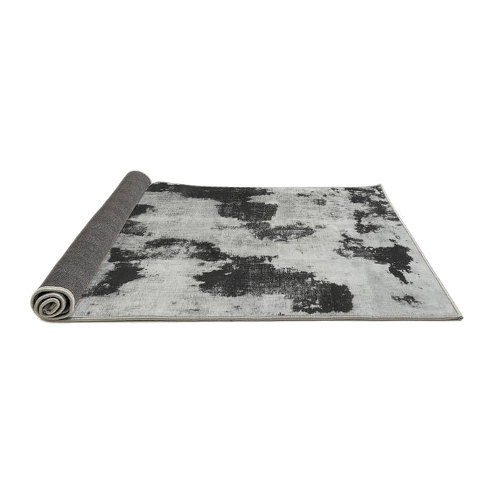 Sideview of Abstract Gray Modern Rug, abs905gry