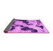 Sideview of Abstract Pink Modern Rug, abs905pnk