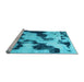 Sideview of Machine Washable Abstract Light Blue Modern Rug, wshabs905lblu