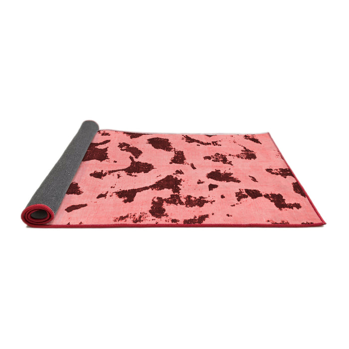 Abstract Red Modern Area Rugs