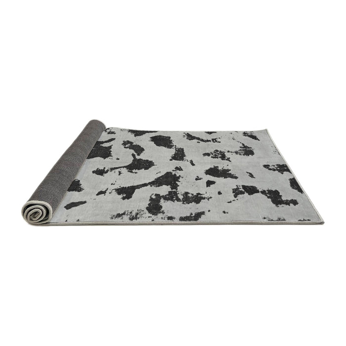 Sideview of Abstract Gray Modern Rug, abs906gry
