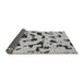 Sideview of Abstract Gray Modern Rug, abs906gry