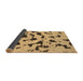 Sideview of Abstract Brown Modern Rug, abs906brn