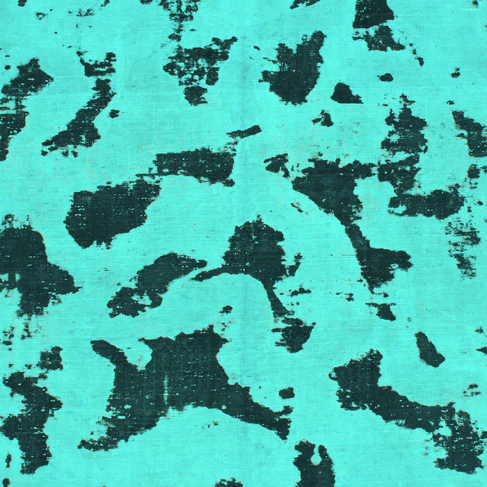 Abstract Turquoise Modern Rug, abs906turq