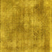 Square Abstract Yellow Modern Rug, abs907yw