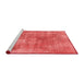 Modern Red Washable Rugs