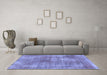 Machine Washable Abstract Blue Modern Rug in a Living Room, wshabs907blu