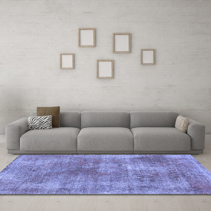 Machine Washable Abstract Blue Modern Rug in a Living Room, wshabs907blu