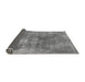 Sideview of Abstract Gray Modern Rug, abs907gry