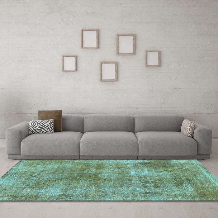 Machine Washable Abstract Light Blue Modern Rug in a Living Room, wshabs907lblu