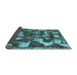 Sideview of Abstract Light Blue Modern Rug, abs908lblu