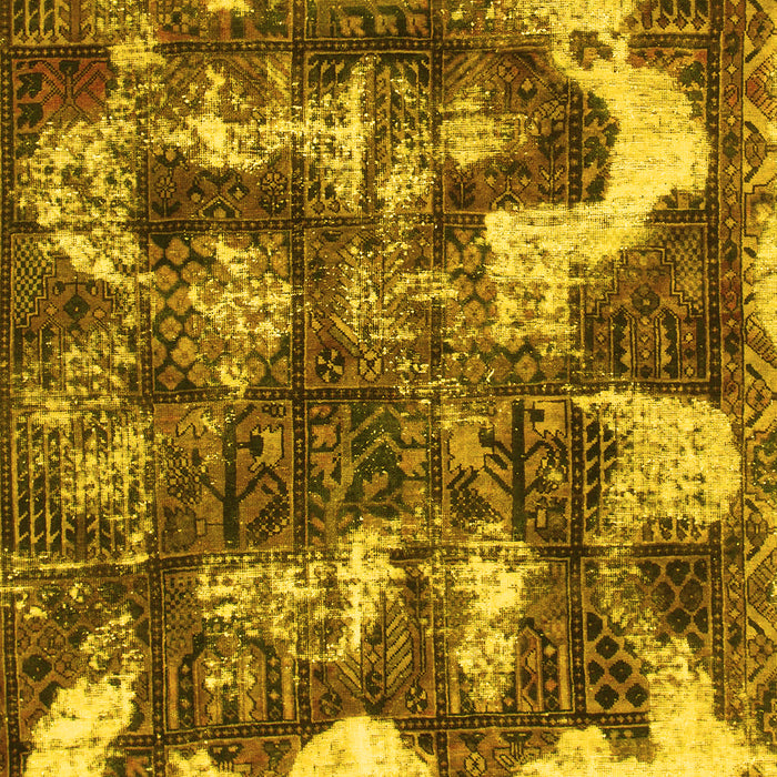 Abstract Yellow Modern Rug, abs908yw