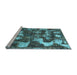 Sideview of Machine Washable Abstract Light Blue Modern Rug, wshabs908lblu