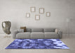 Machine Washable Abstract Blue Modern Rug in a Living Room, wshabs908blu