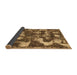 Sideview of Abstract Brown Modern Rug, abs908brn